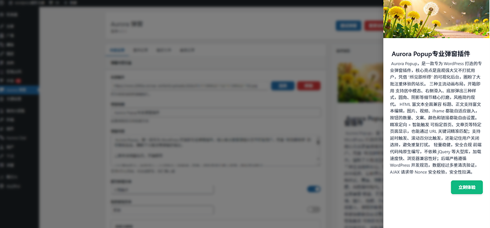 Aurora Popup弹窗插件