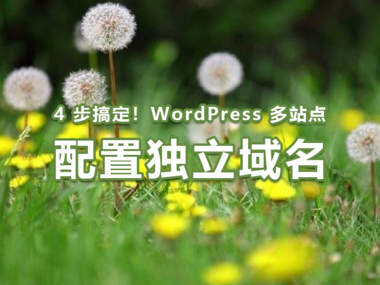 4 步搞定！WordPress 多站点配置独立域名，告别子域名 / 子目录