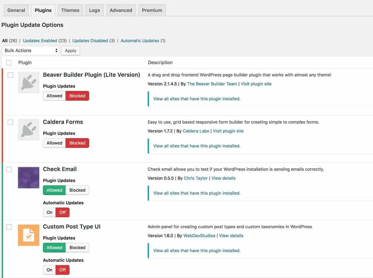 轻松掌控：WordPress主题与插件更新的必备工具——Easy Updates Manager-3