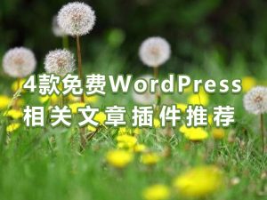 4款免费WordPress相关文章插件推荐：有效降低跳出率