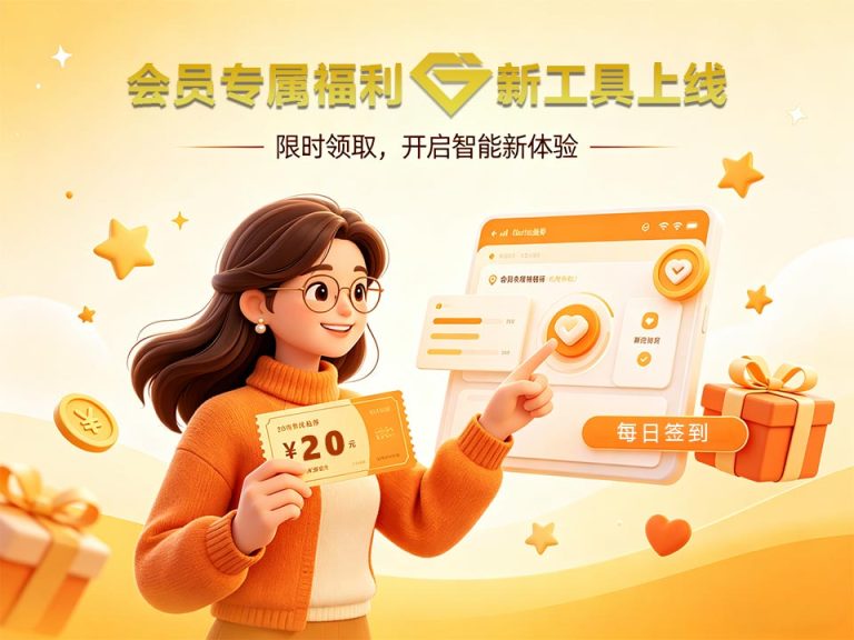 会员福利升级+新工具上线